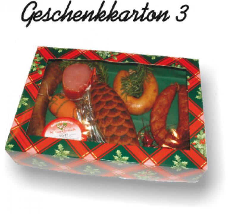 Geschenkkarton 3 - Zum Schlemmen -