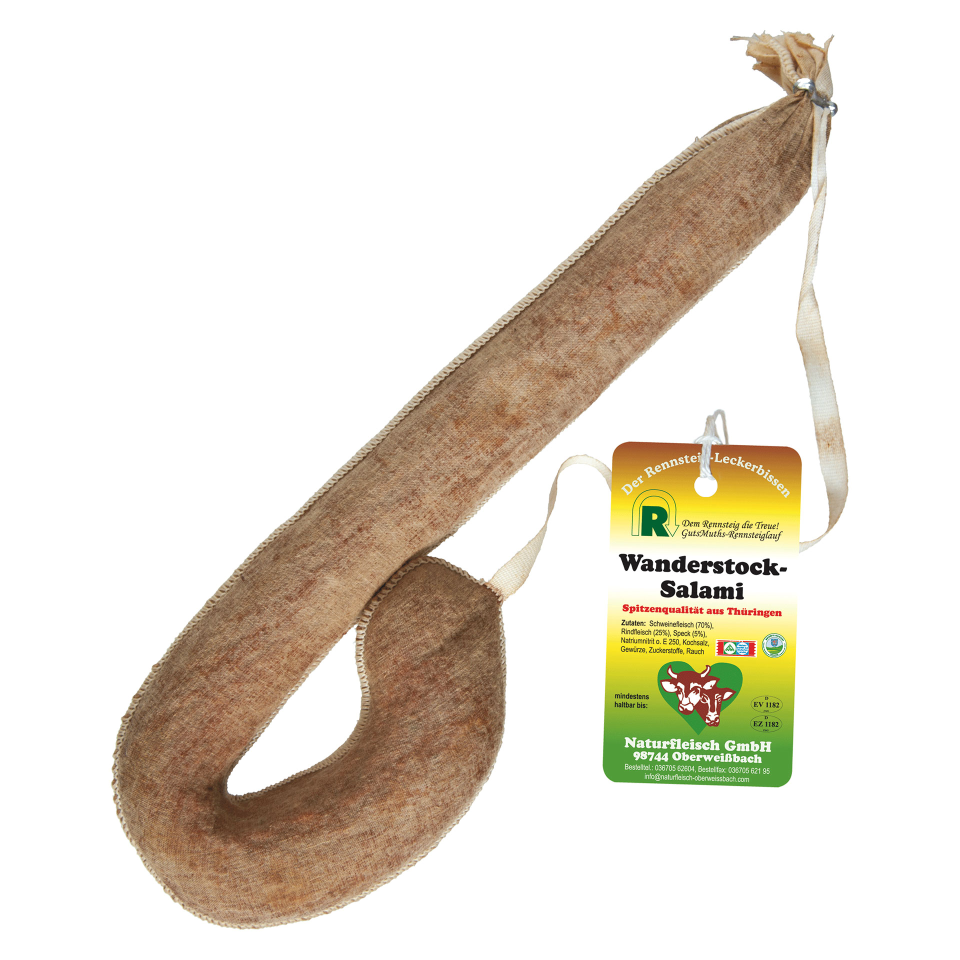 Wanderstocksalami, 350 g Rohfüllgewicht